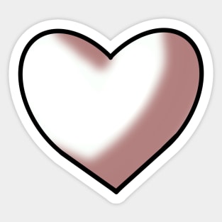 White Heart Sticker